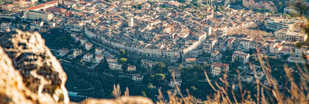 Vue aérienne de Vence